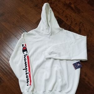 champion heritage script hoodie